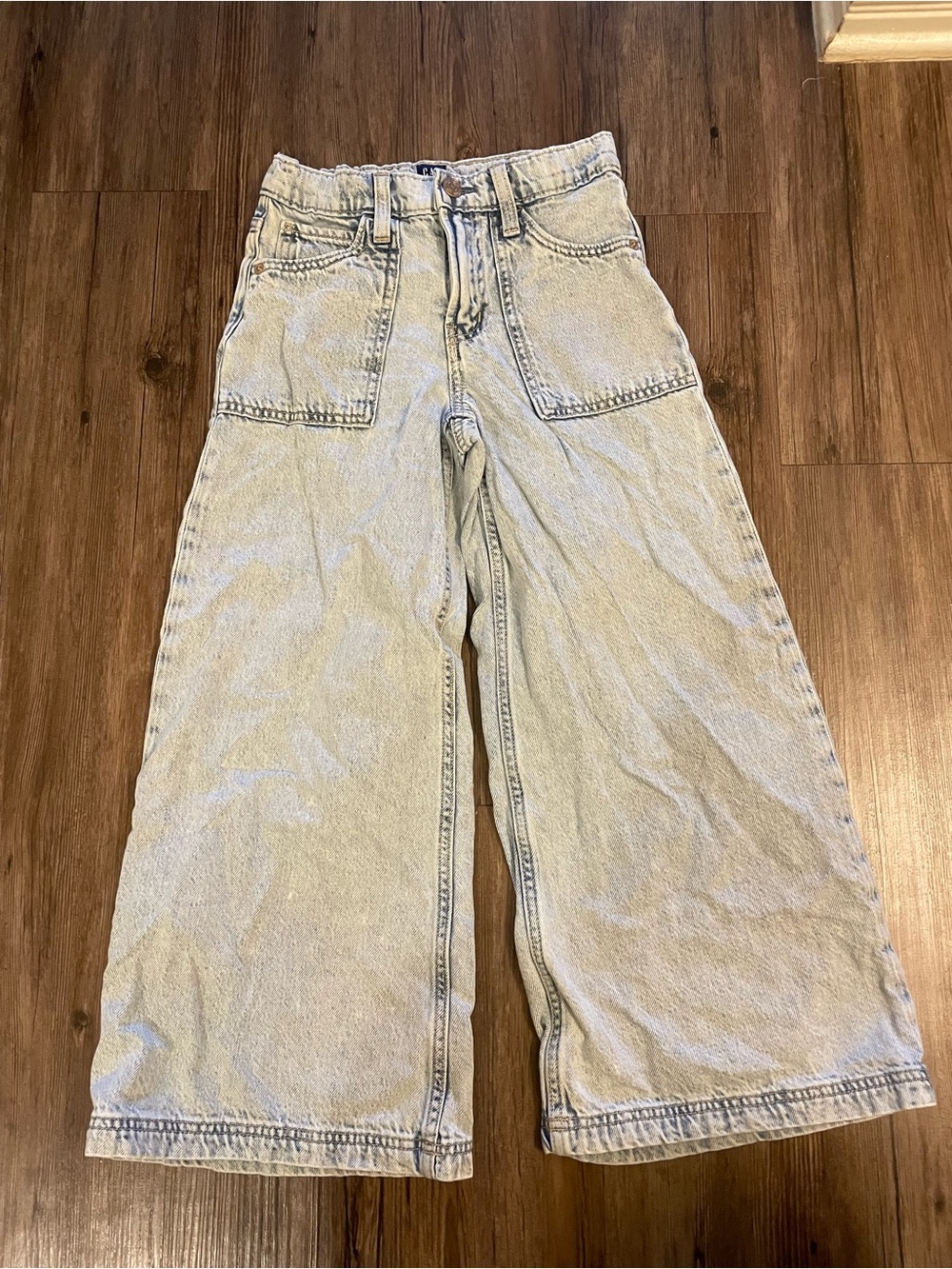 GAP Wide-Leg Light Blue Denim Pants